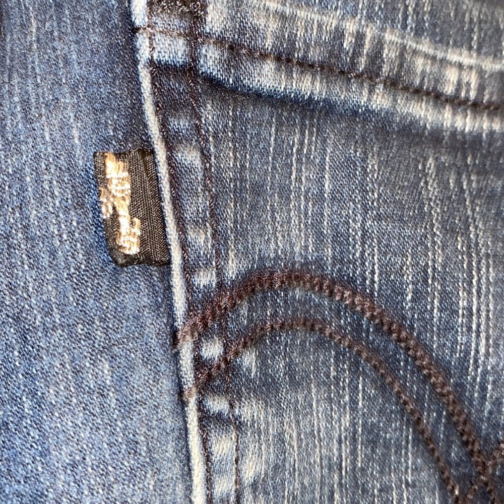 Levi’s dark blue denim skinny jeans 535 legging 3M - Picture 6 of 9